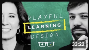 two people next to the text Playful Learning Design